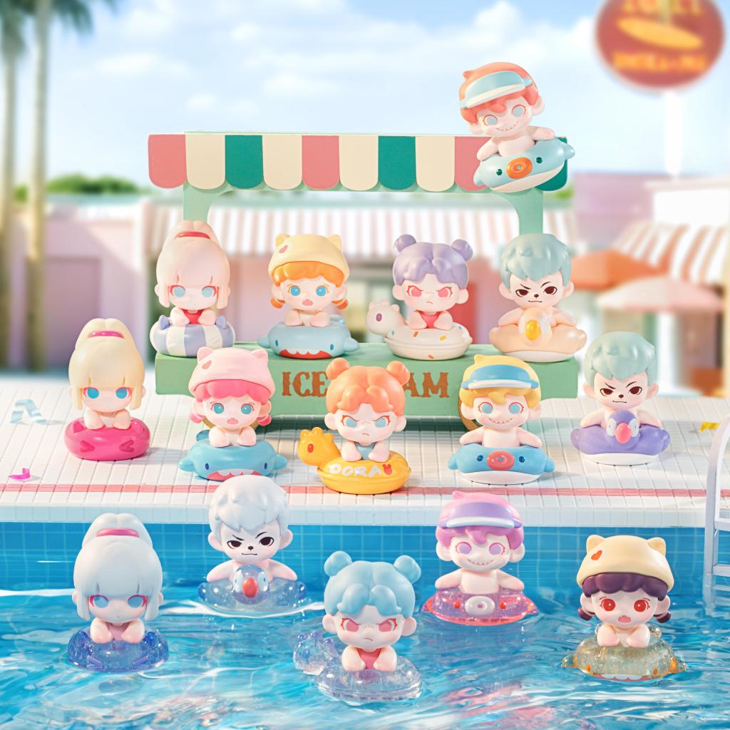 TNT SPACE All-Family Pool Party mili Series Mini Figures Blind Box