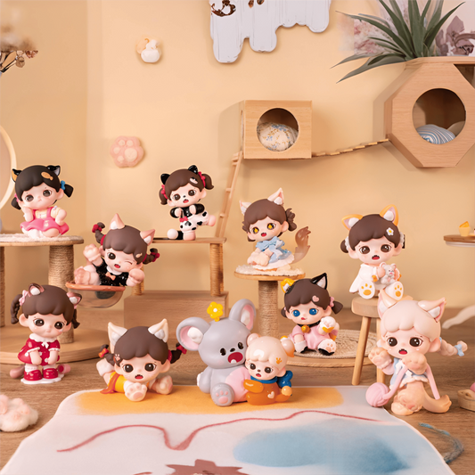 Zoraa Meow Cat Face Mini Series Figures