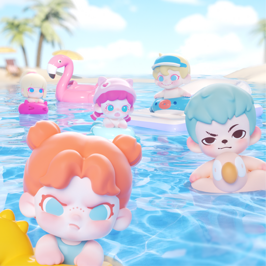TNT SPACE All-Family Pool Party mili Series Mini Figures Blind Box