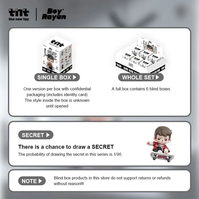 TNT SPACE RAYAN Love Series Figures Pendant Blind Box