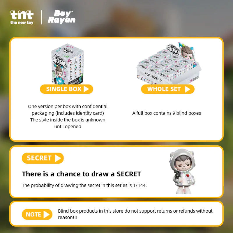 TNT SPACE RAYAN Youthful Days Series Figures Blind Box