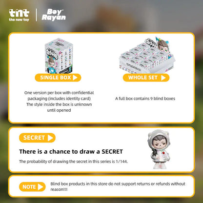 TNT SPACE RAYAN Youthful Days Series Figures Blind Box