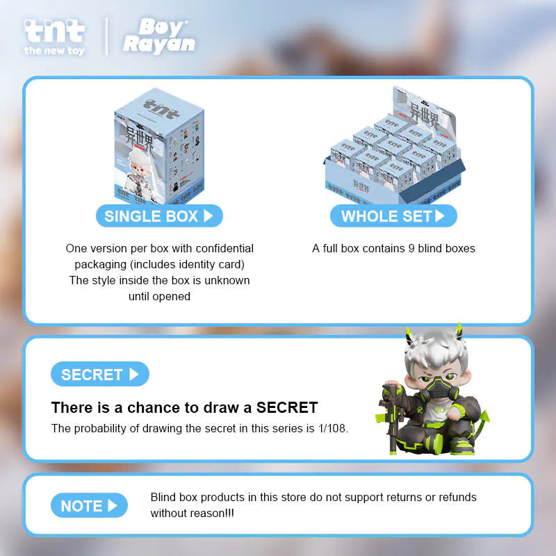 TNT SPACE RAYAN Otherworld Series Figures Blind Box