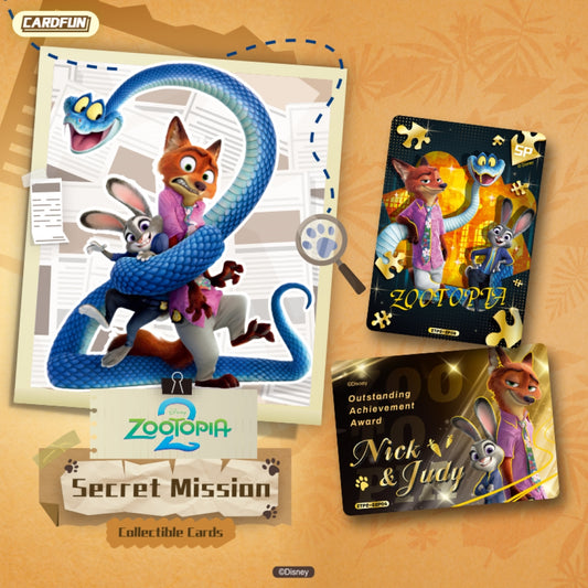 CARDFUN Disney Zootopia 2 Secret Mission Collectible Cards