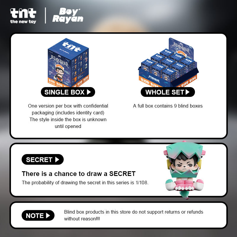 TNT SPACE RAYAN Time Rift Mini Series Figures Blind Box