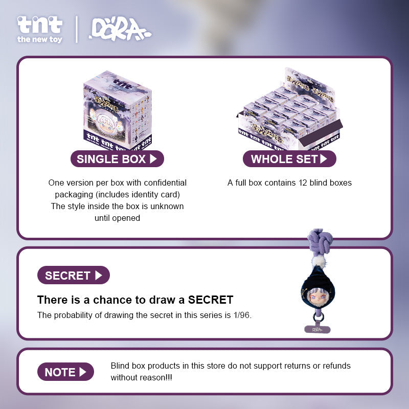 TNT SPACE DORA Constellation Monogatari Series Plush Phone Strap Blind Box