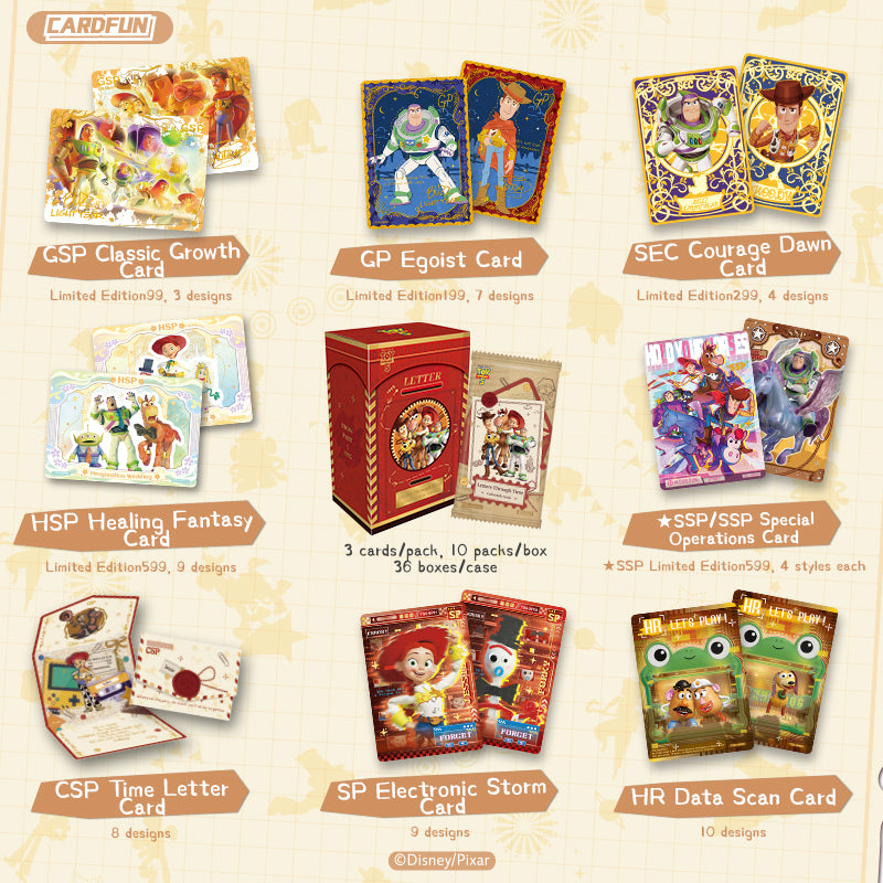 CARDFUN Disney/Pixar Toy Story 5 Letters Through Time Collectible Cards