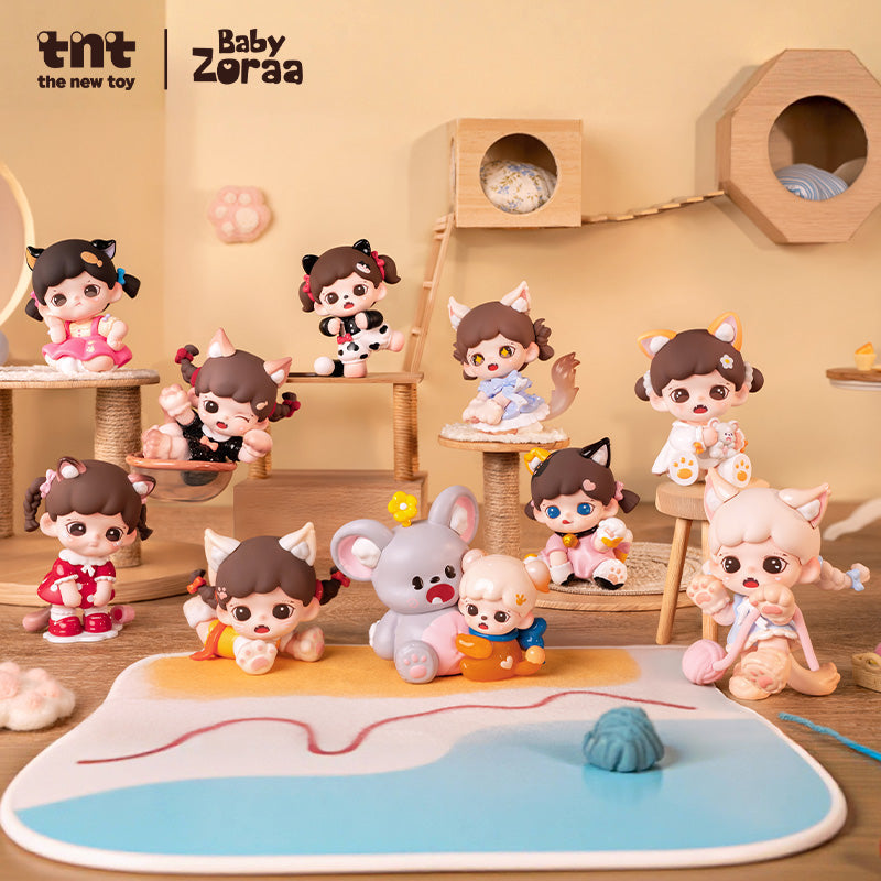 TNT SPACE ZORAA Meow Cat Face Mini Series Figures Blind Box