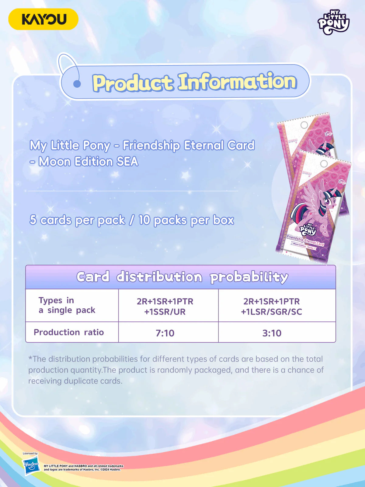 KAYOU My Little Pony-Friendship Eternal Card-Moon Edition SEA - Series 1