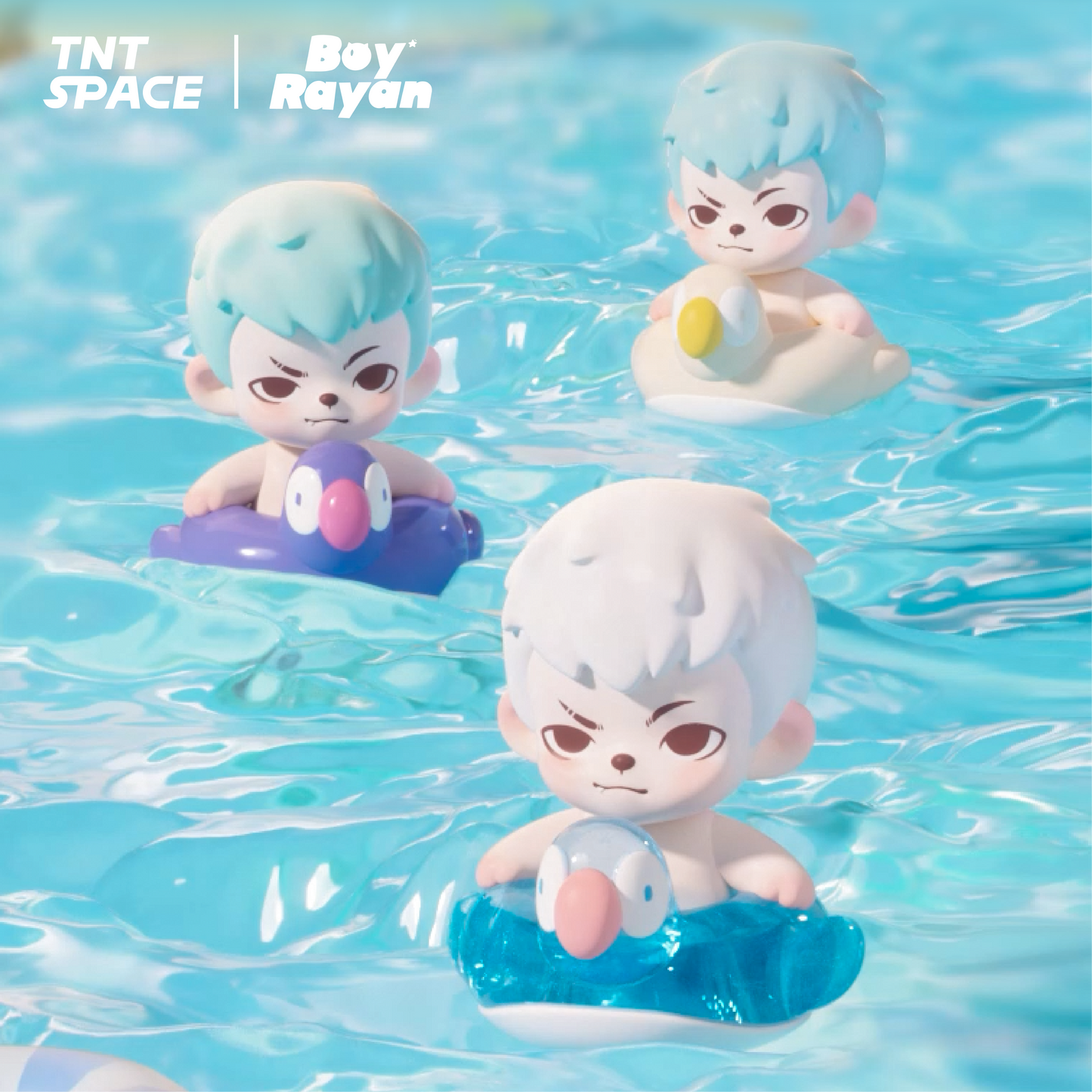 TNT SPACE All-Family Pool Party mili Series Mini Figures Blind Box