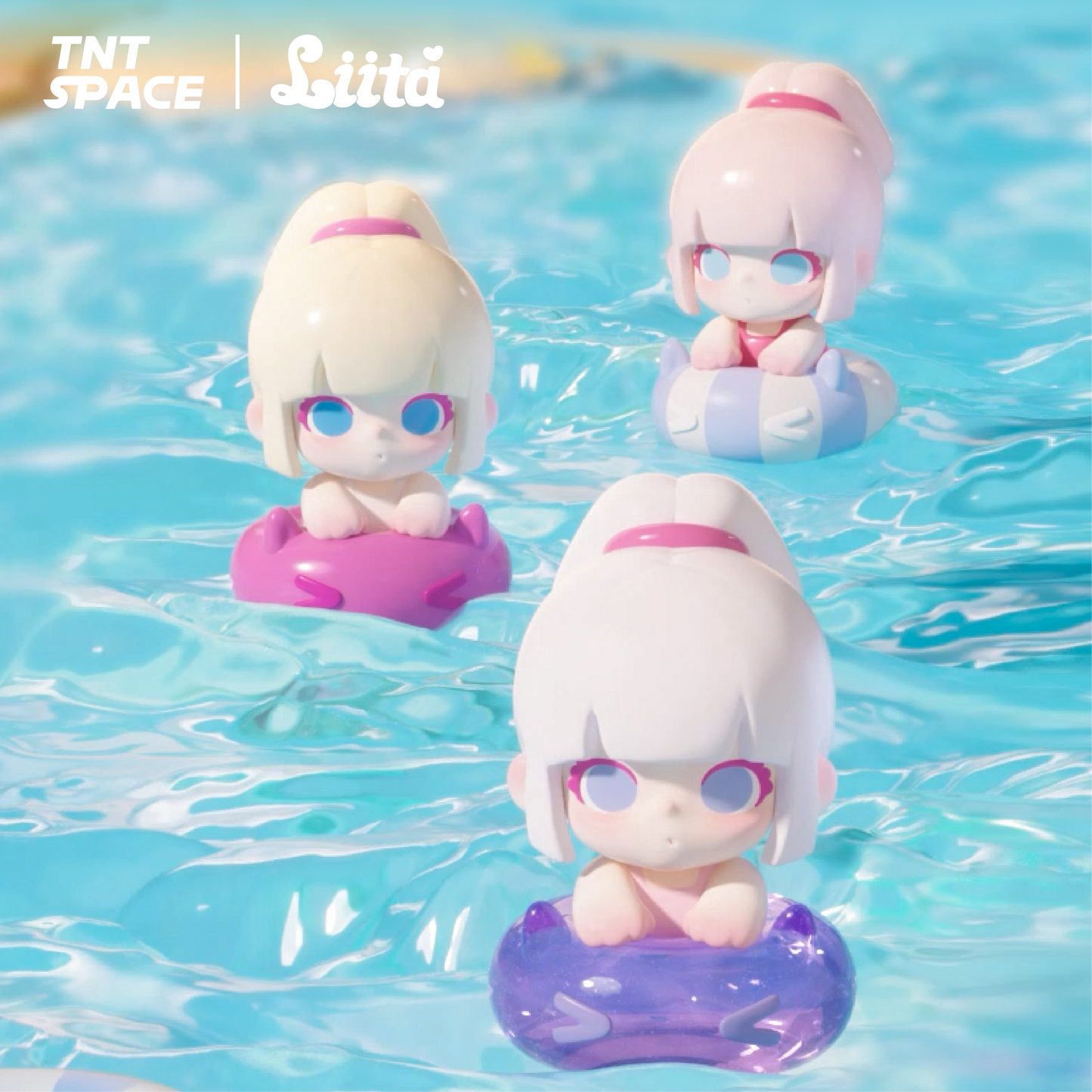 TNT SPACE All-Family Pool Party mili Series Mini Figures Blind Box