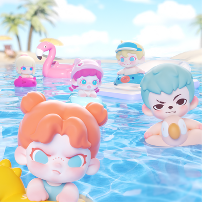TNT SPACE All-Family Pool Party mili Series Mini Figures Blind Box